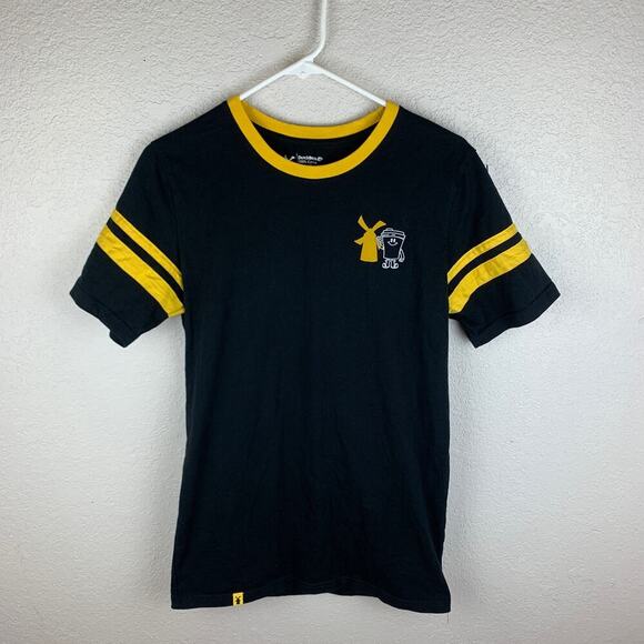 Dutch Bros Coffee Black and Yellow Steelers Inspired Tee Shirt Sz M - Picture 2 of 8